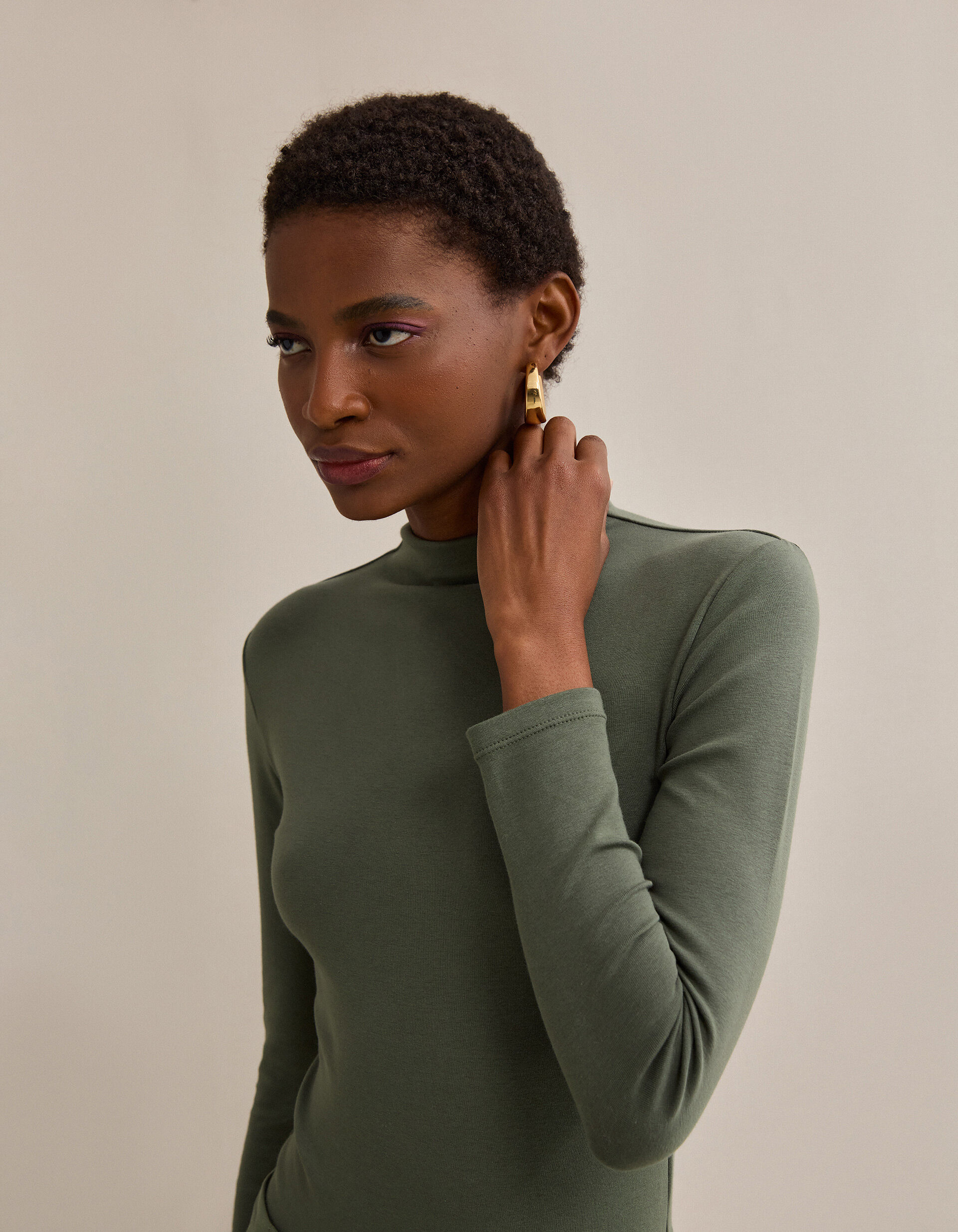 Comprar Online Body de Manga Comprida, Mulher, Verde Escuro