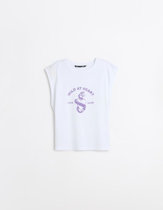 Comprar Online T-shirt Estampada, Mulher, Branco
