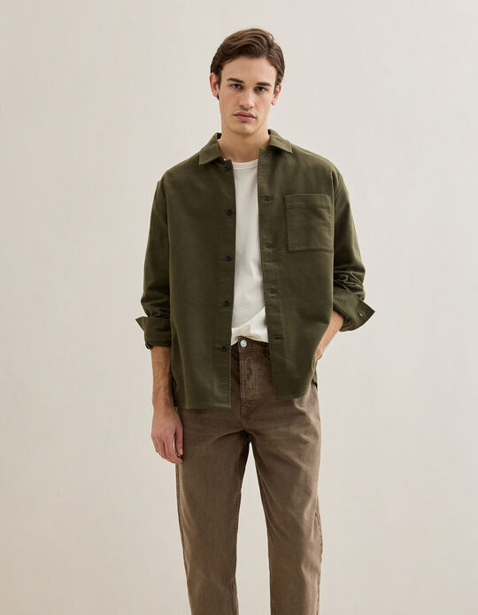 Comprar Online Sobrecamisa, Homem, Verde Escuro