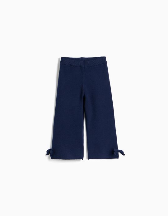 Comprar Online Cal&ccedil;as De Malha, Menina, Azul Escuro