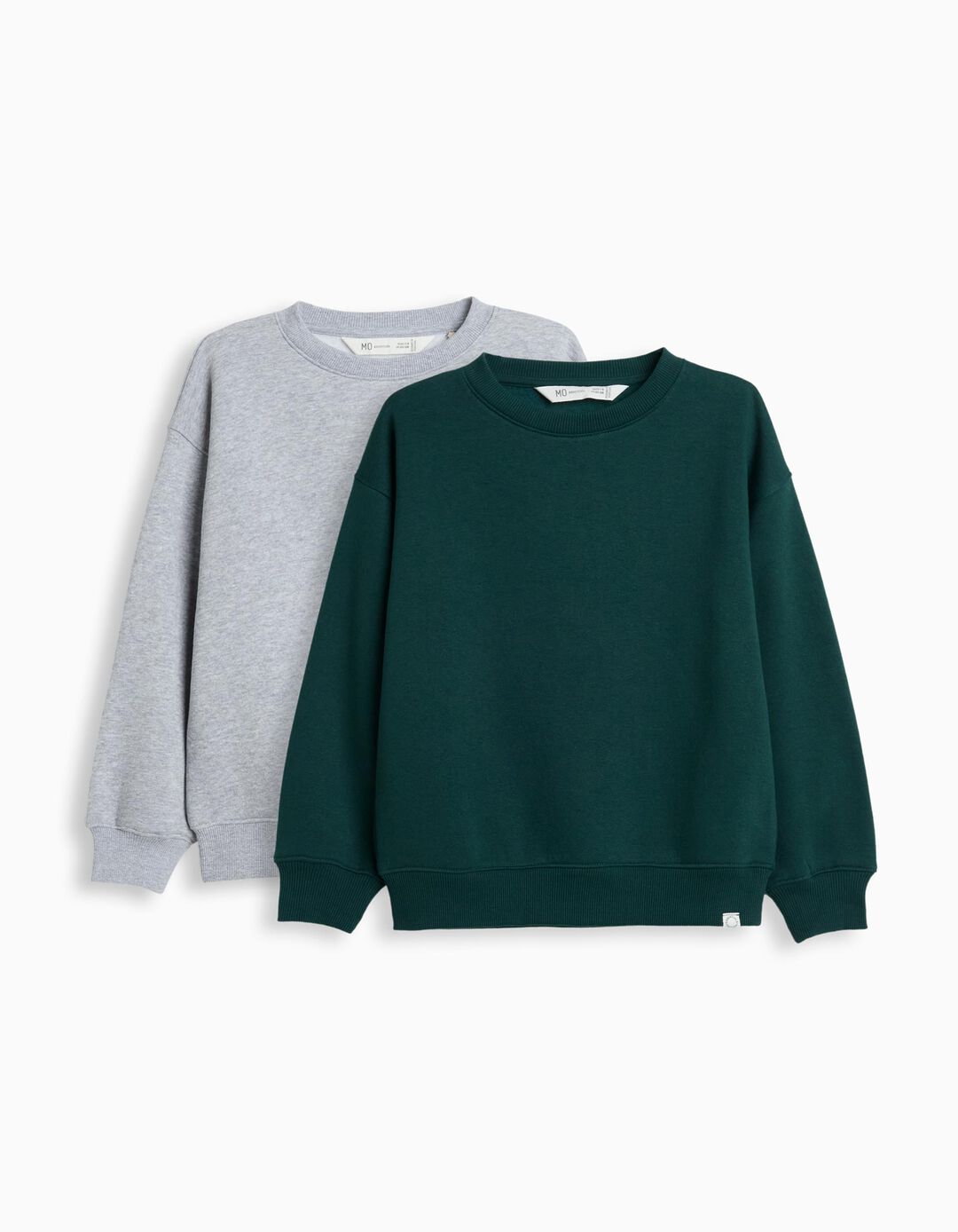 Pack 2 Sweatshirts de Felpa, Menino, Verde Escuro