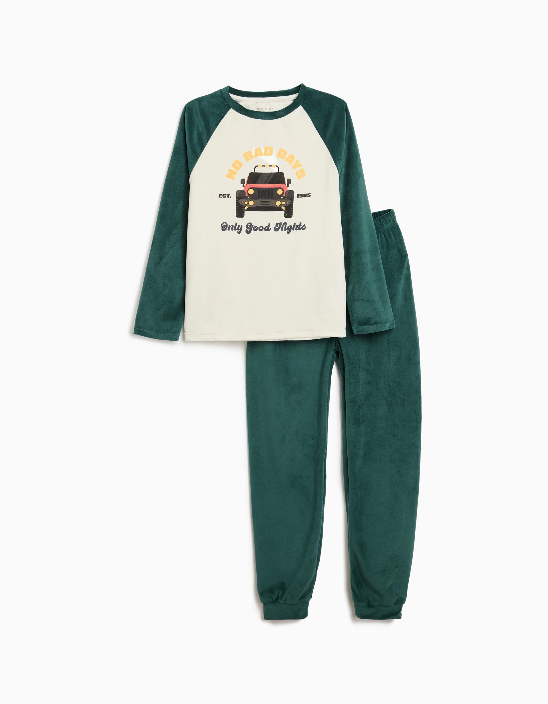 Comprar Online Pijama Veludo, Menino, Verde Escuro