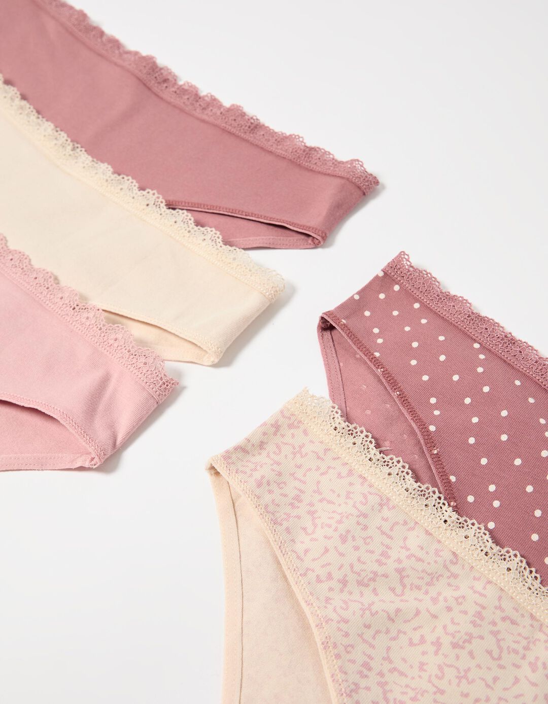 Pack 5 Cuecas, Mulher, Rosa