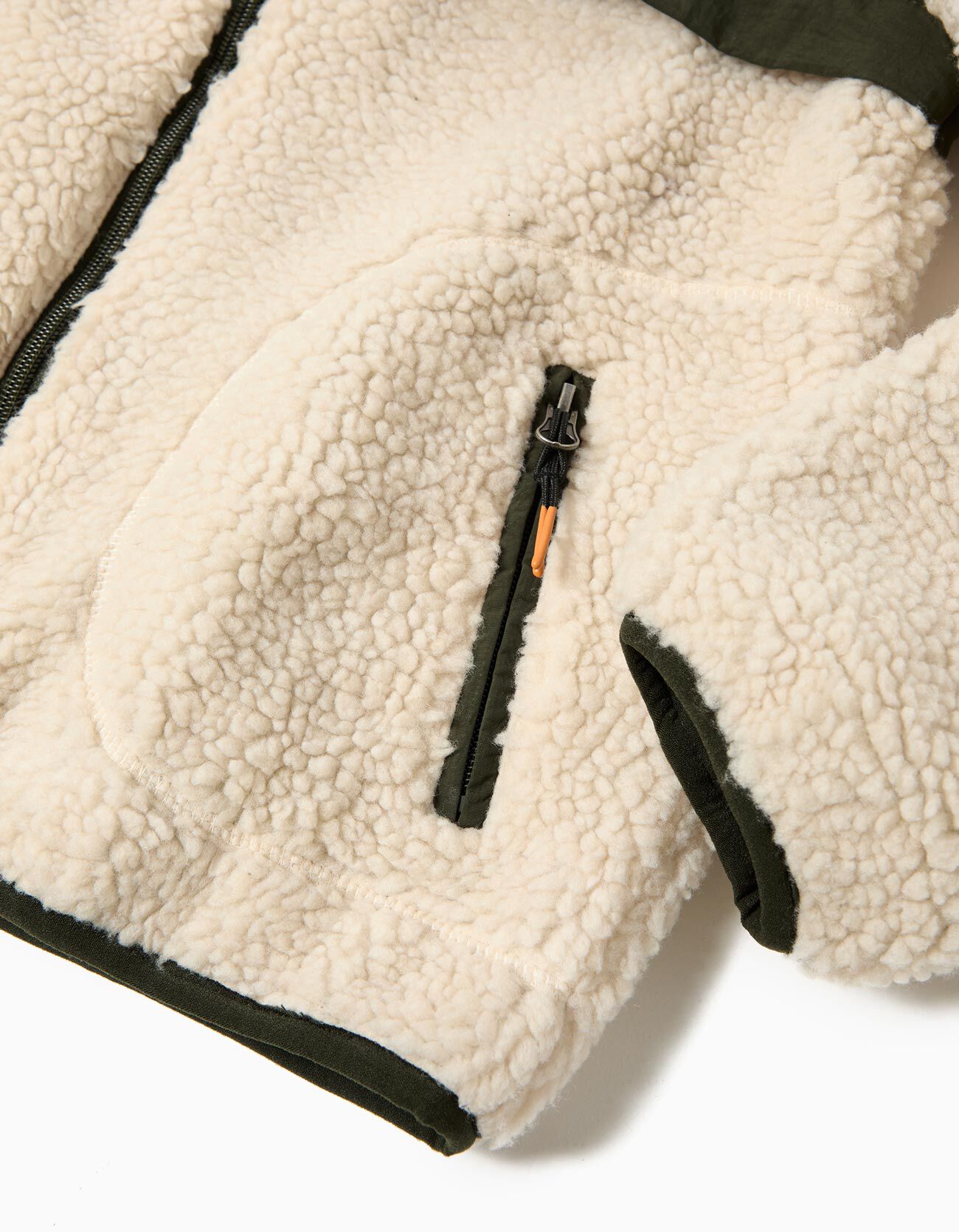 Comprar Online Casaco de Sherpa, Menino, Verde Escuro