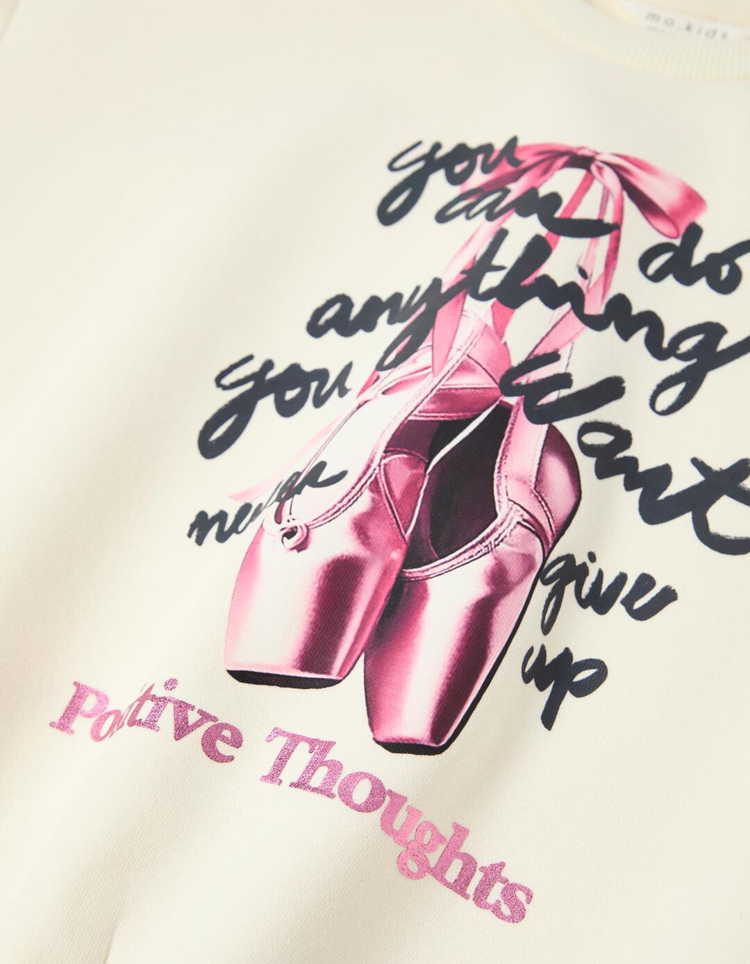 Sweatshirt de Felpa, Menina, Branco