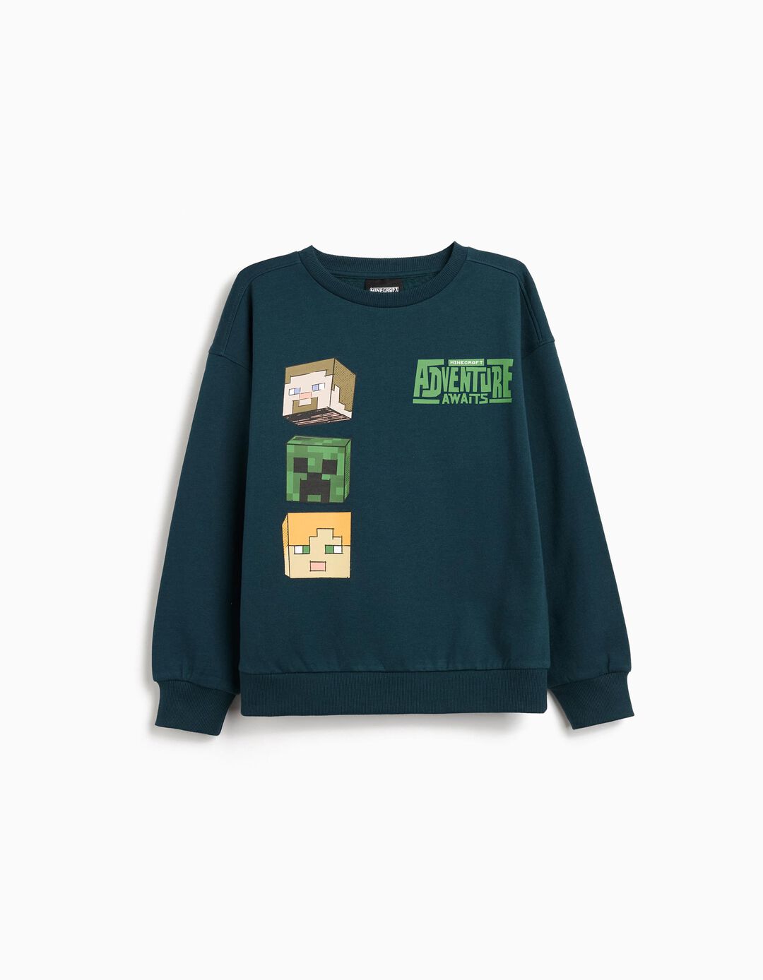Sweatshirt 'Minecraft', Menino, Azul
