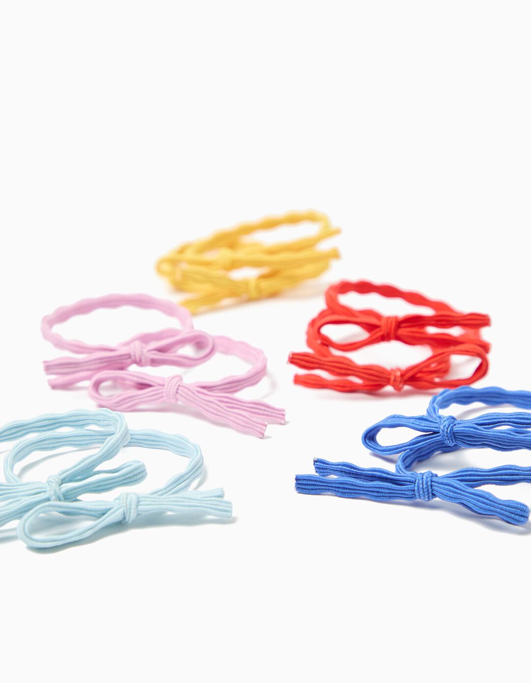 Pack 10 El&aacute;sticos de Cabelo, Menina, Multicor