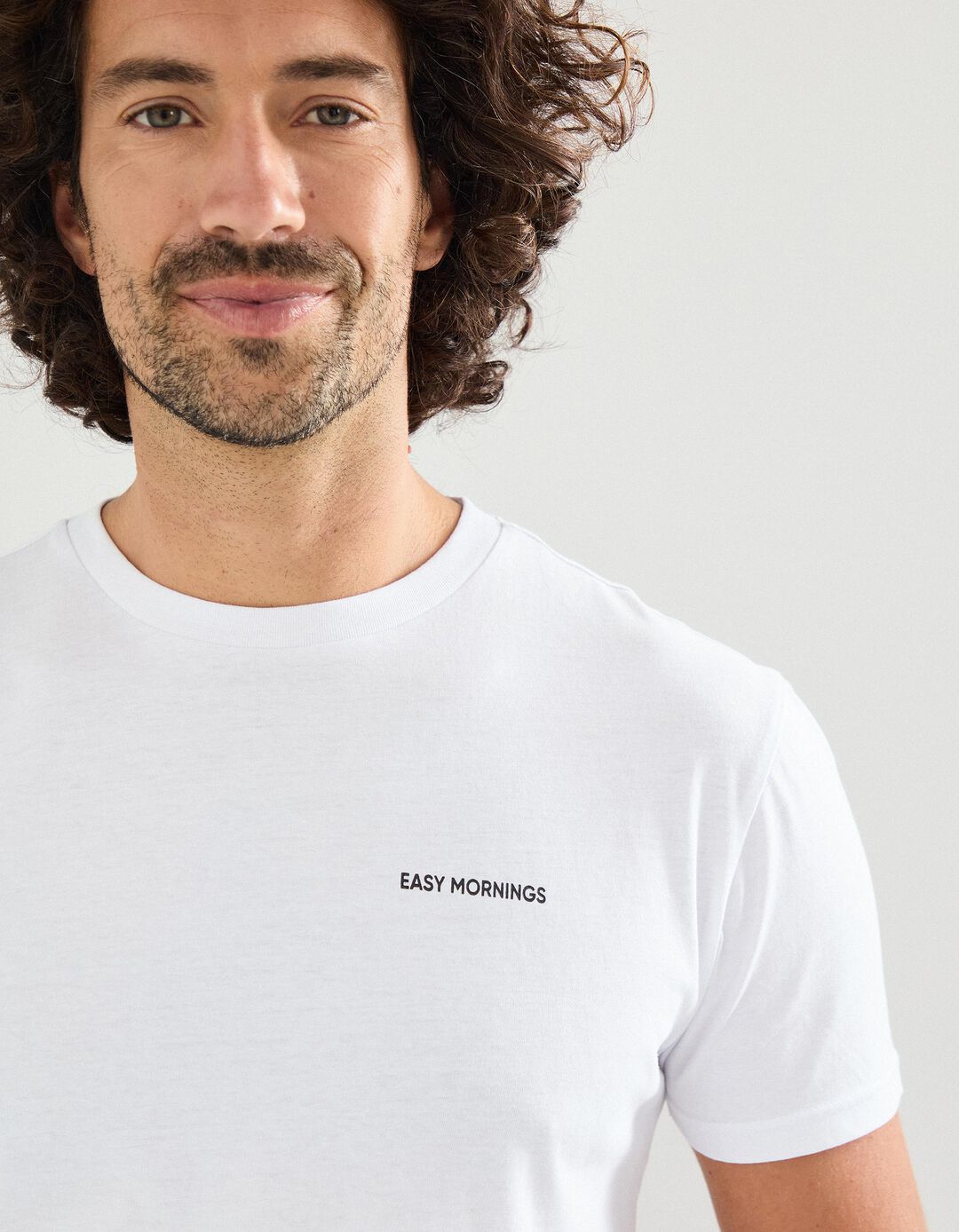 T-shirt Print, Homem, Branco