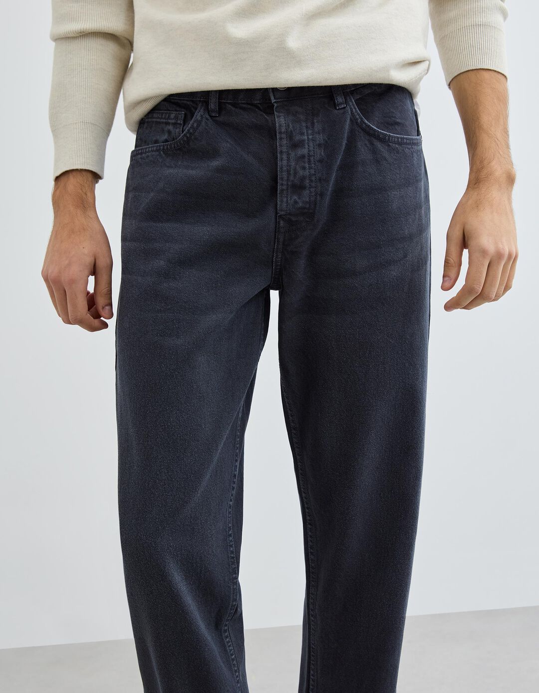 Cal&ccedil;as de Ganga 'Relaxed Fit', Homem, Azul Escuro