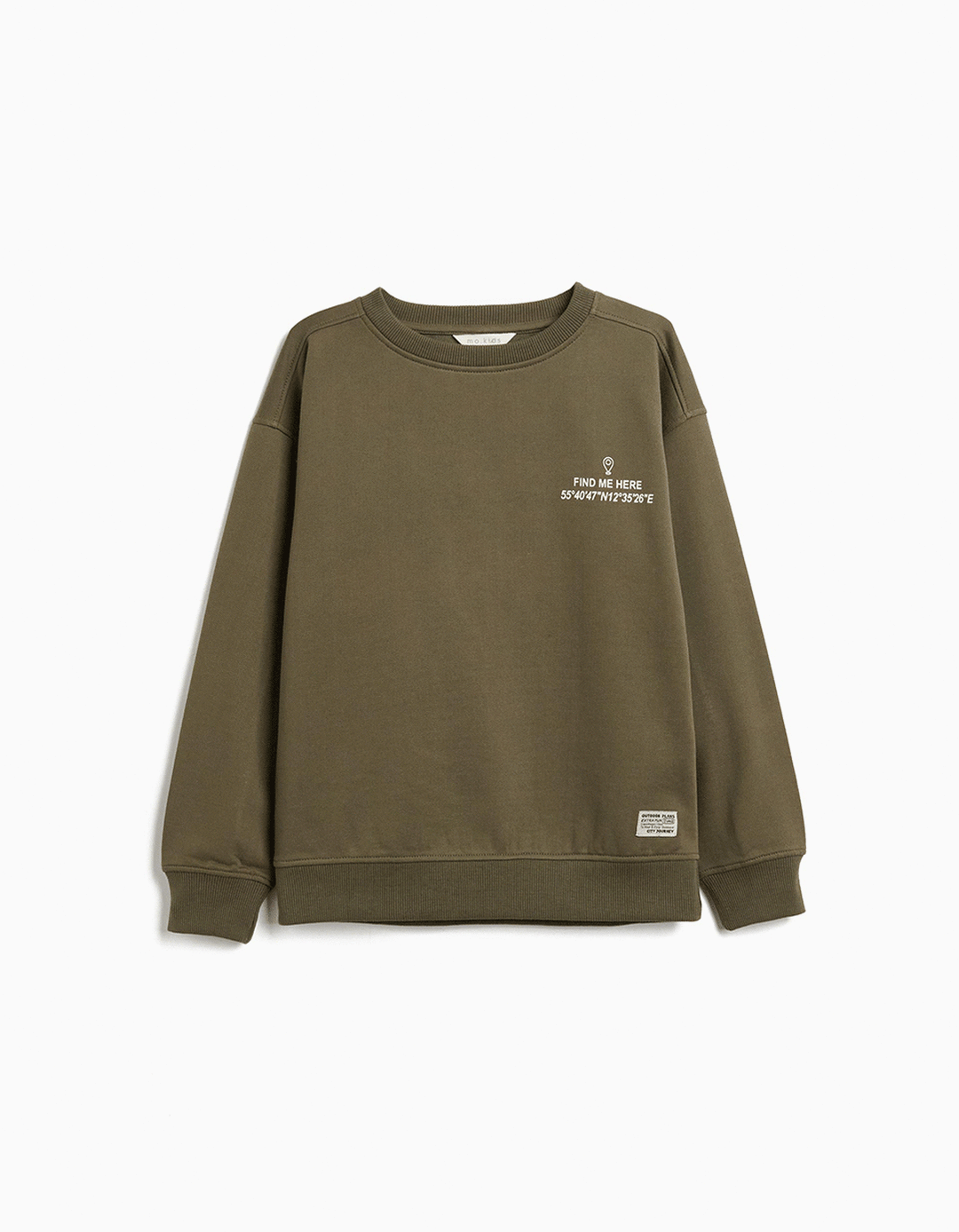 Sweatshirt de Felpa, Menino, Verde Escuro
