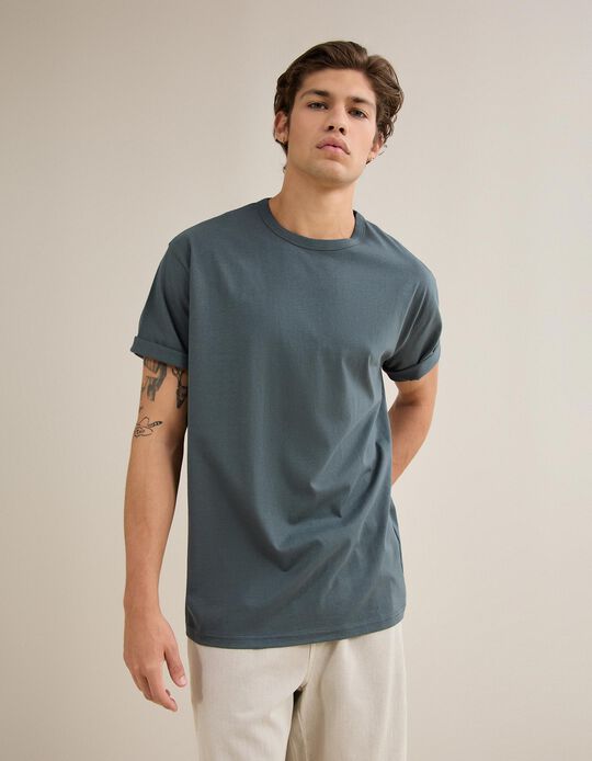 Comprar Online T-shirt Jersey, Homem, Azul Escuro
