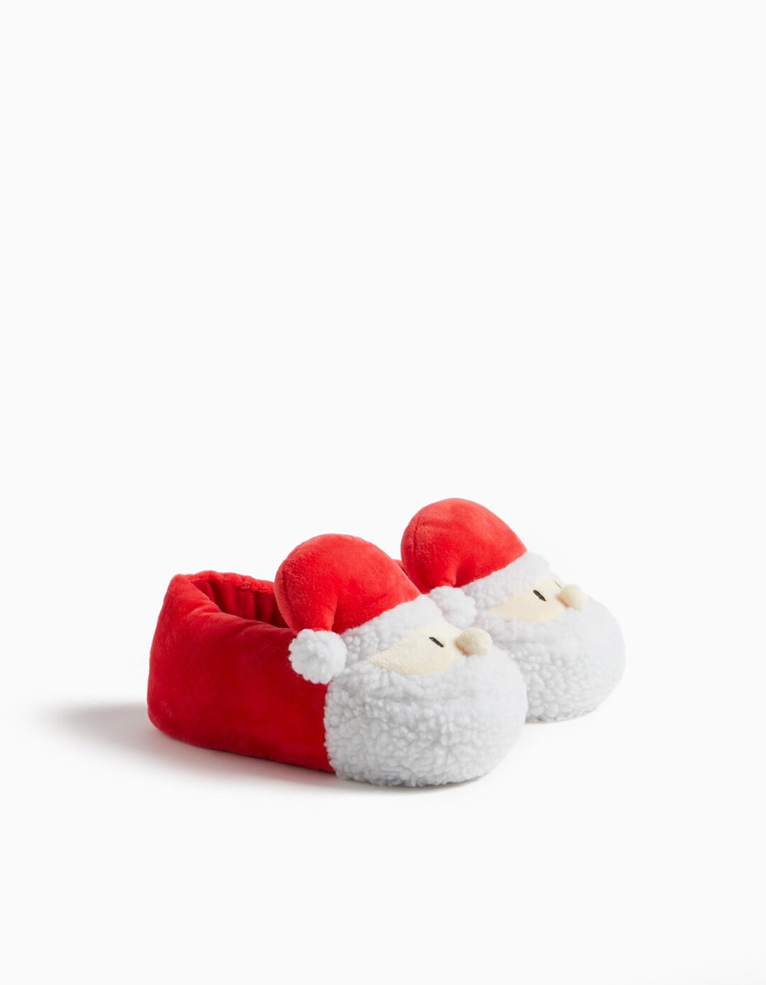 Santa Claus Slippers, Girl, Red