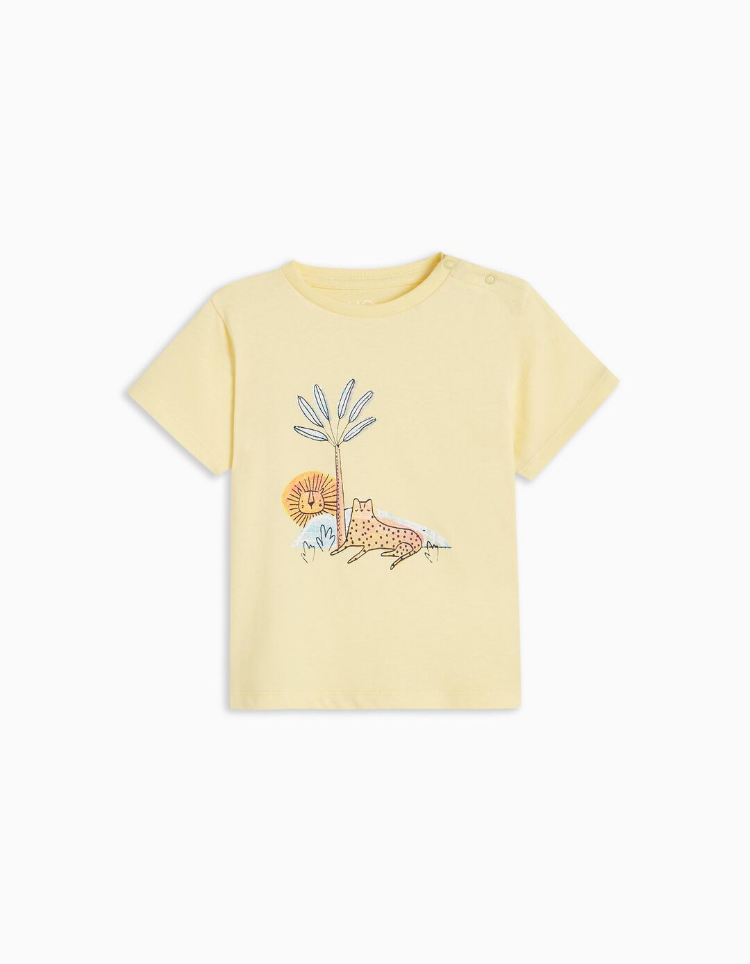 T-shirt, Bebé Menino, Amarelo Claro