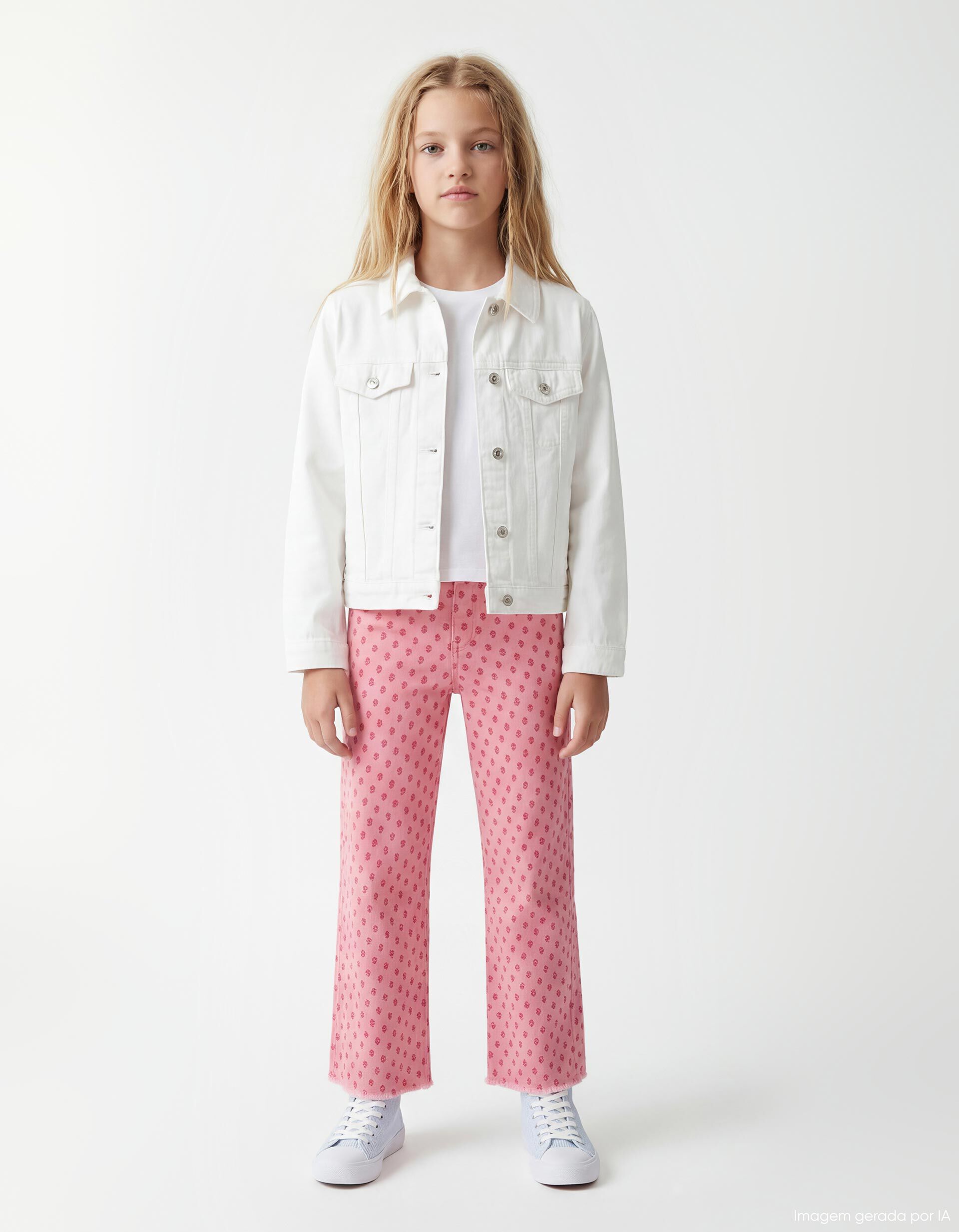 Comprar Online Casaco de Ganga, Menina, Branco