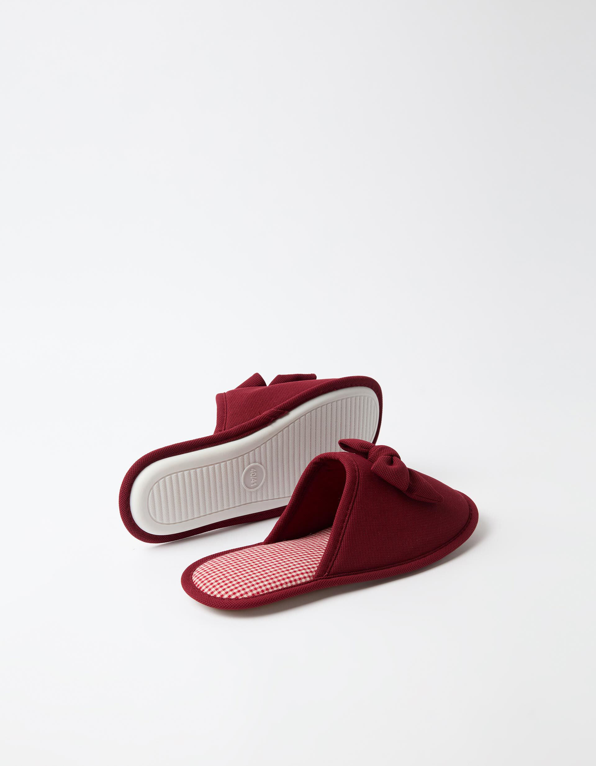 Comprar Online Chinelos De Quarto Vichy, Mulher, Vermelho
