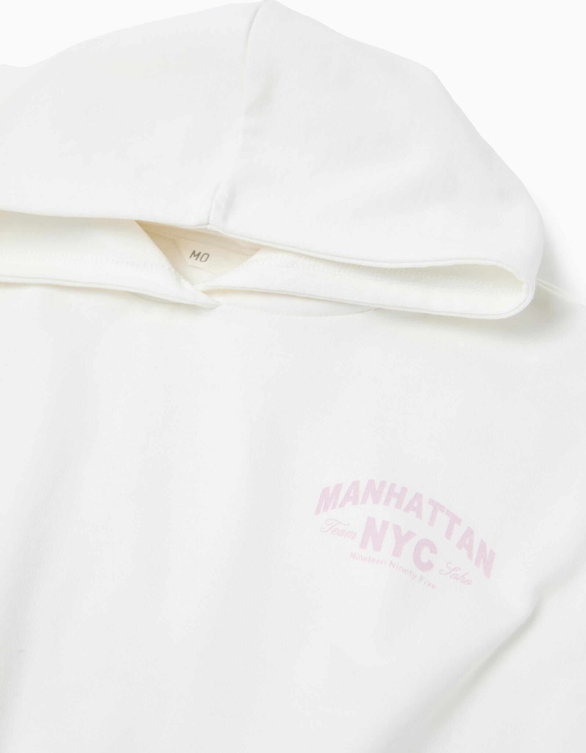 Comprar Online Sweatshirt de Felpa Capuz, Menina, Branco