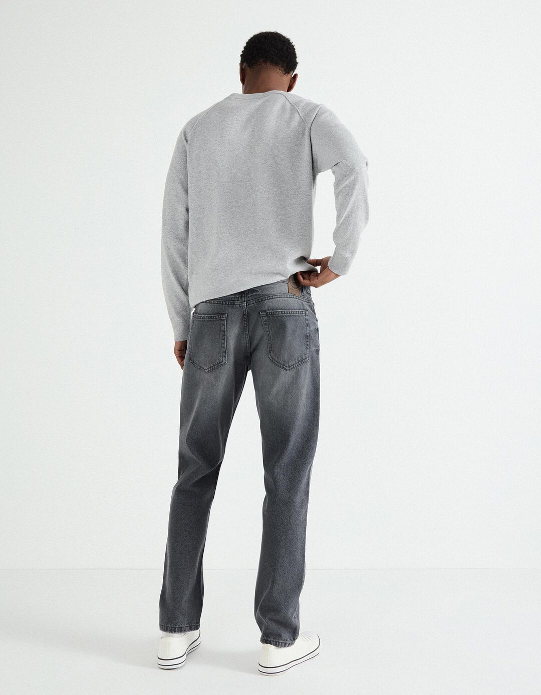 Jeans 'Slim Fit', Homem, Cinzento