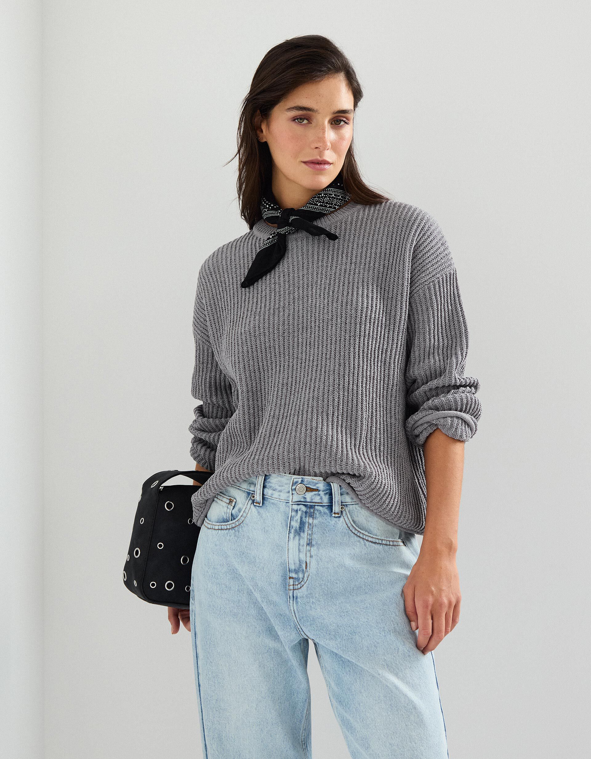 Comprar Online Camisola, Mulher, Cinzento