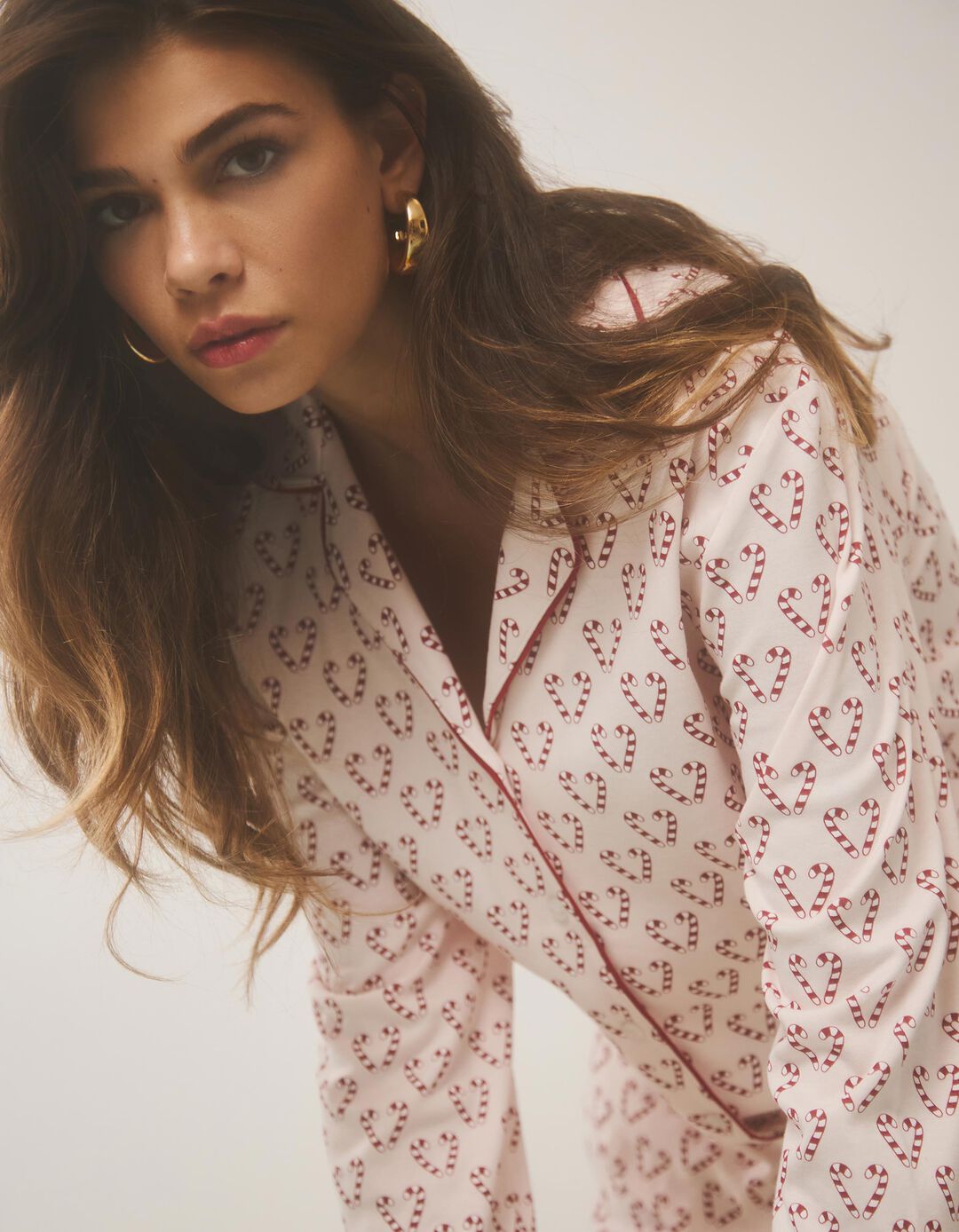 Pijama de Natal, Mulher, Rosa Claro