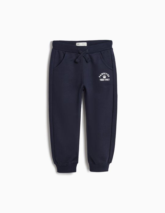 Comprar Online Cal&ccedil;as De Felpa, Menino, Azul Escuro