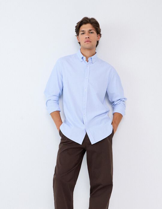 Comprar Online Camisa Oxford, Homem, Azul