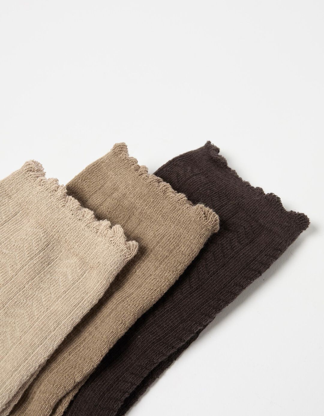 Pack 3 Pares de Meias, Mulher, Bege 