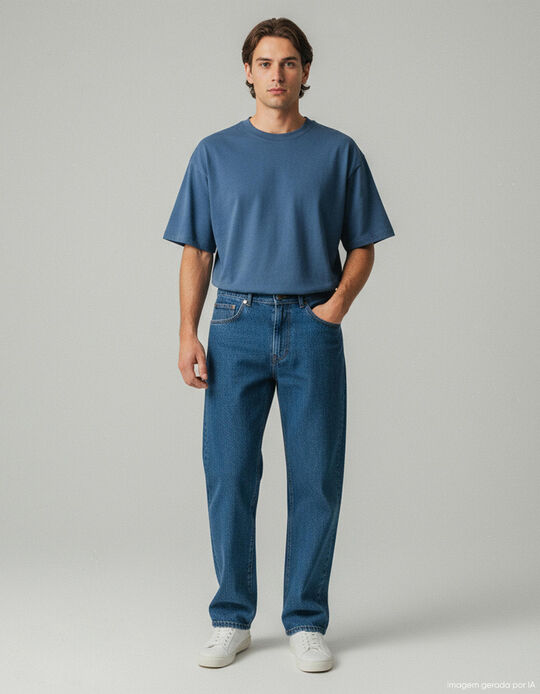 Comprar Online Cal&ccedil;as Ganga Algod&atilde;o, Homem, Azul