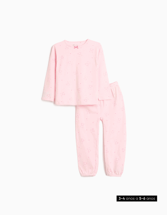 Comprar Online Pijama Jersey, Menina, Rosa Claro