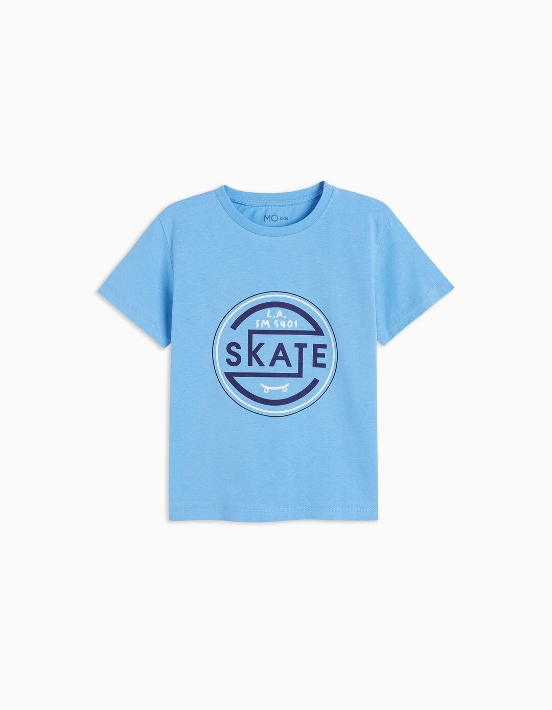 T-shirt Estampado, Menino, Azul Claro