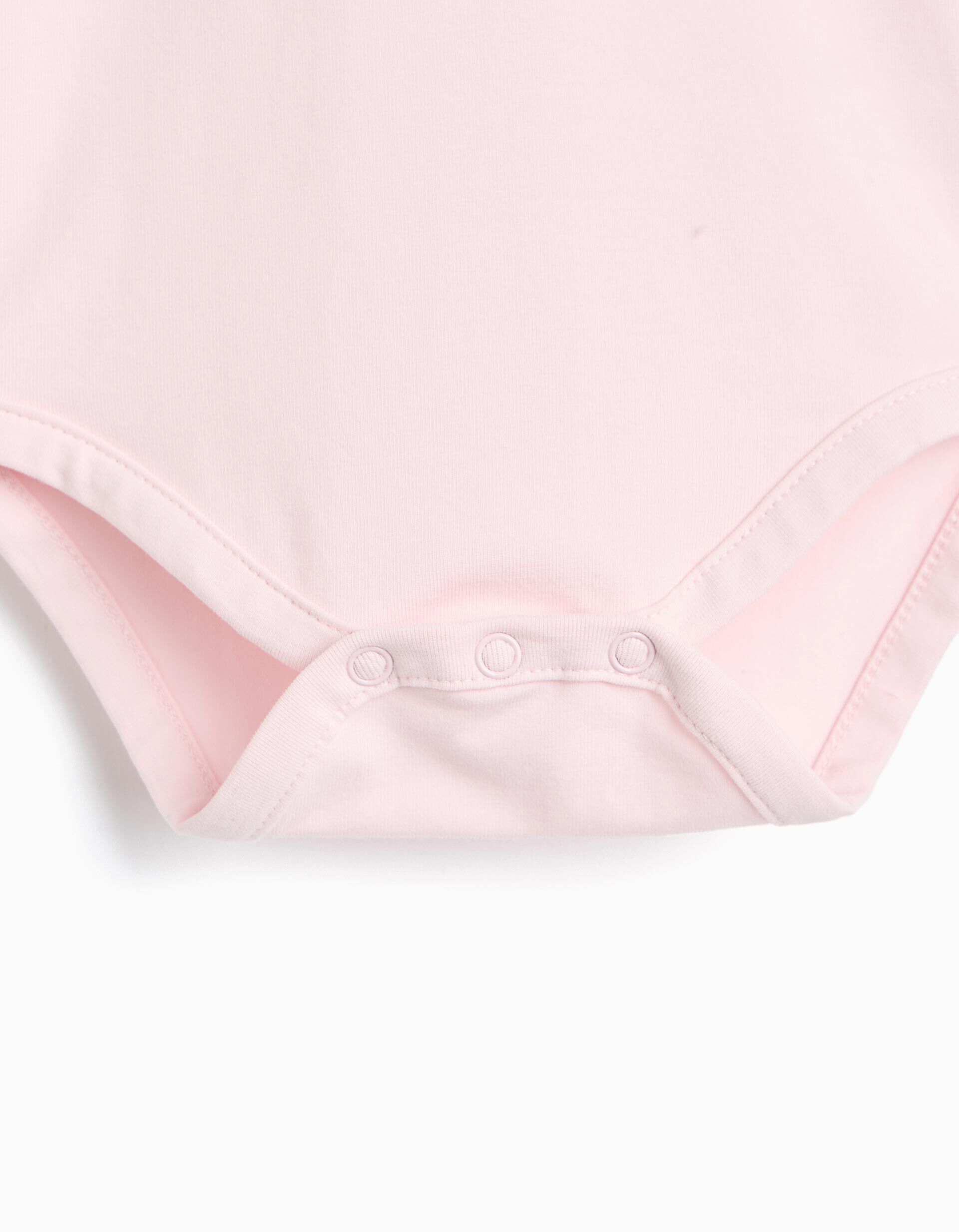 Comprar Online Body De Manga Comprida, Rec&eacute;m-Nascido, Rosa Claro