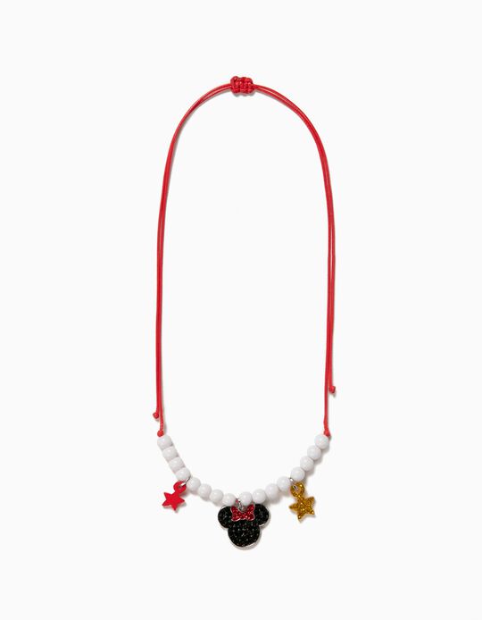 Colar para Menina 'Minnie', Vermelho e Branco
