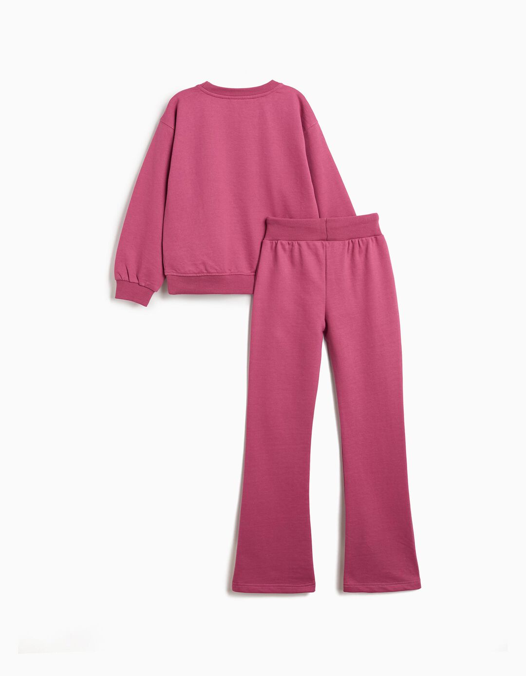 Conjunto de Jogging Felpa, Menina, Rosa Escuro