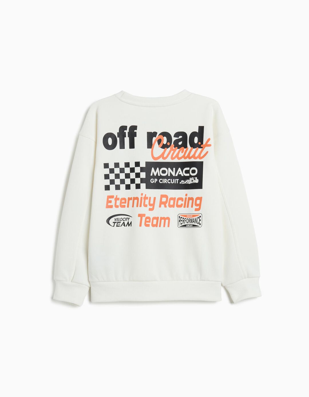 Sweatshirt de Felpa, Menino, Branco