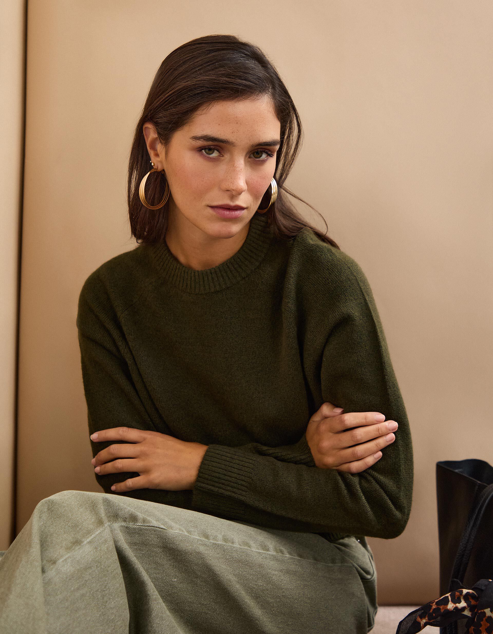 Comprar Online Camisola de Malha, Mulher, Verde