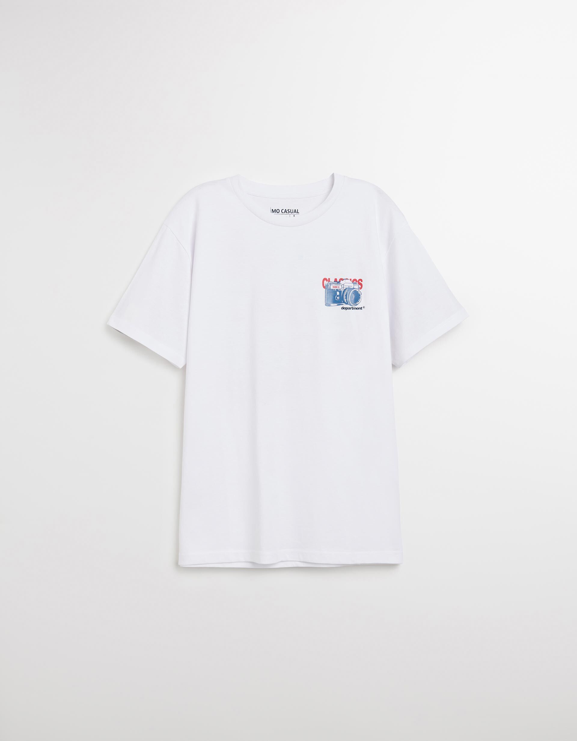 Comprar Online T-shirt Jersey Print, Homem, Branco