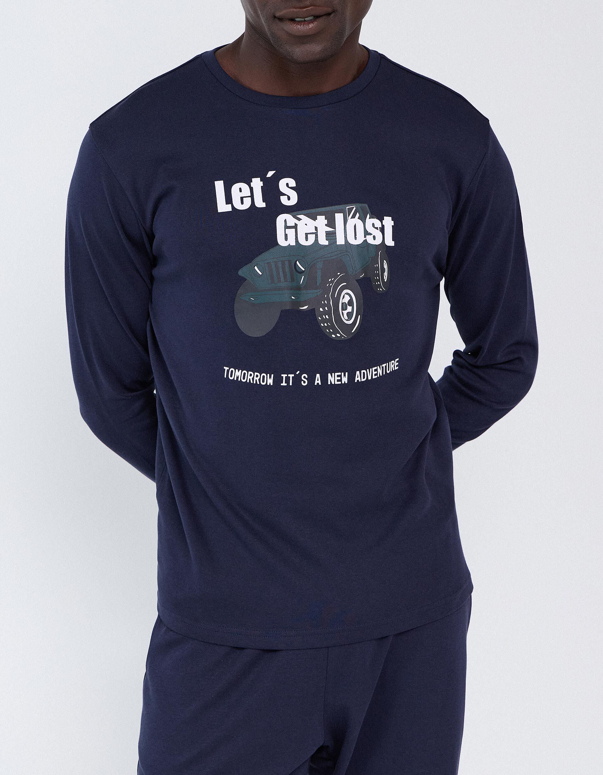 Comprar Online Pijama Interlock, Homem, Azul Escuro