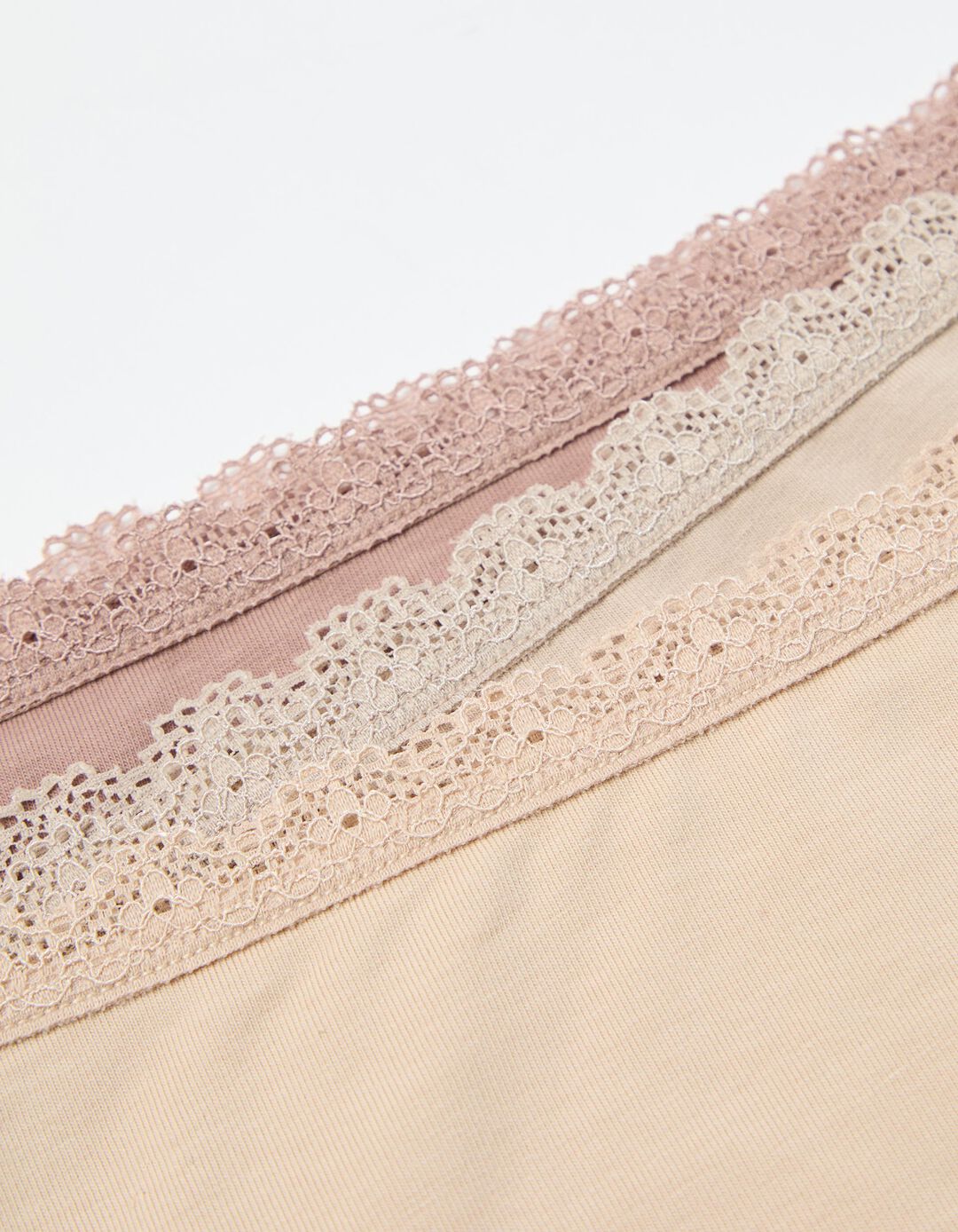 Pack 3 Cuecas Brasileiras, Mulher, Bege Claro 