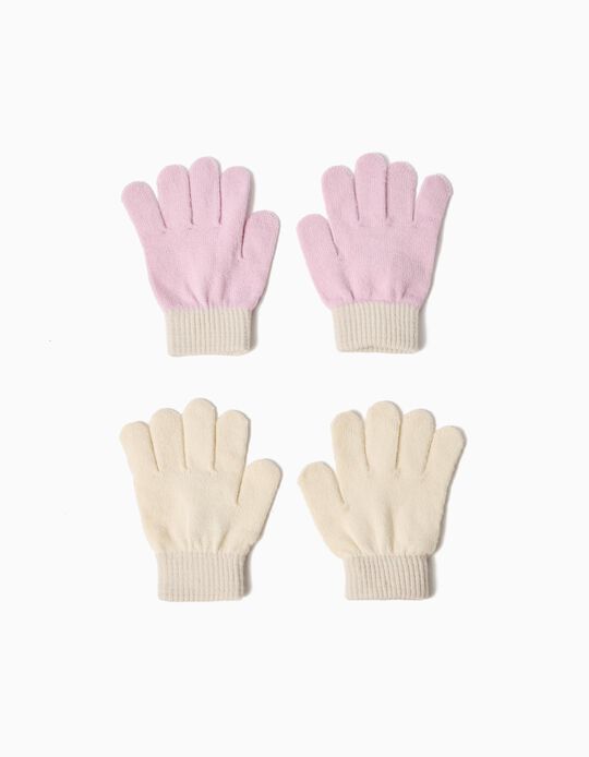 Comprar Online Pack De 2 Pares de Luvas, Menina, Multicor