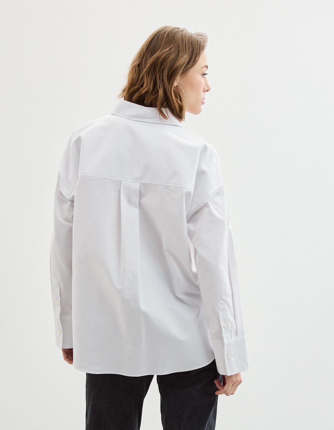 Camisa Oxford, Mulher, Branco