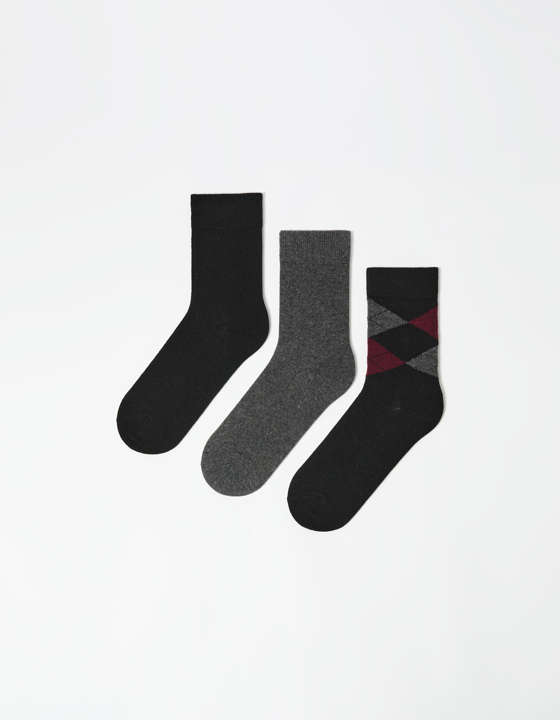 Comprar Online Pack 3 Pares de Meias, Homem, Preto