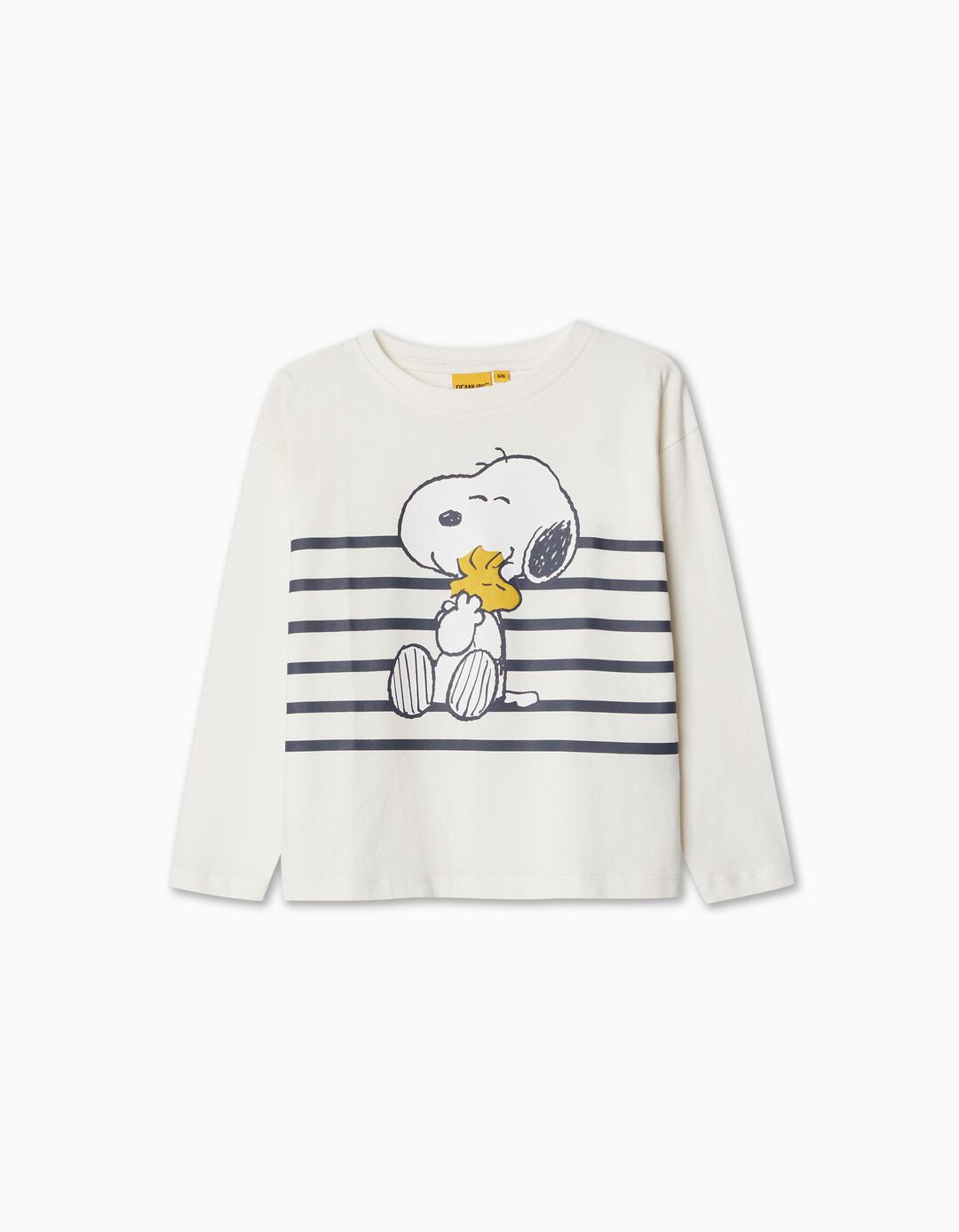 'Snoopy' Long Sleeve T-shirt, Girl, White