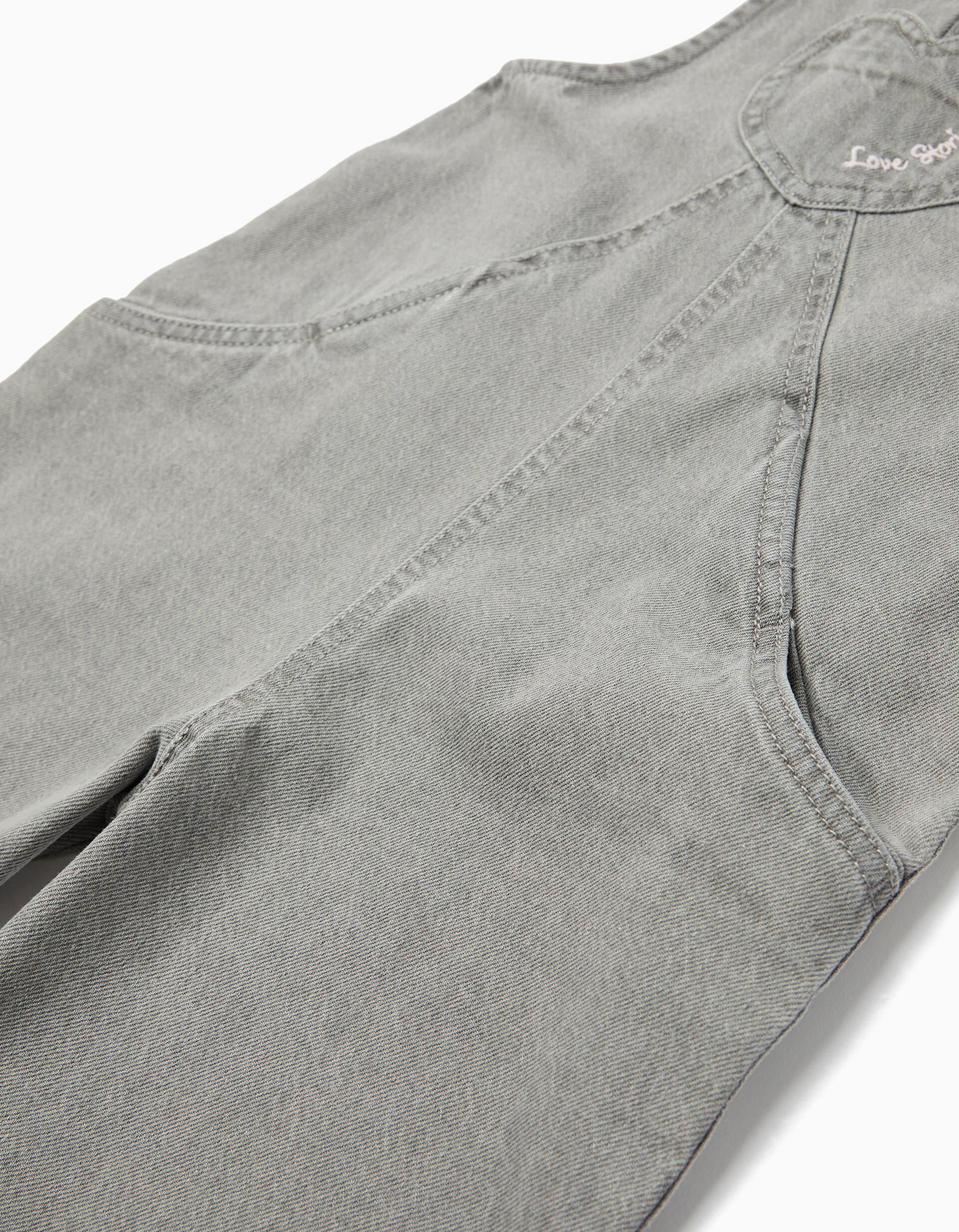 Comprar Online Jardineiras de Ganga, Menina, Cinzento