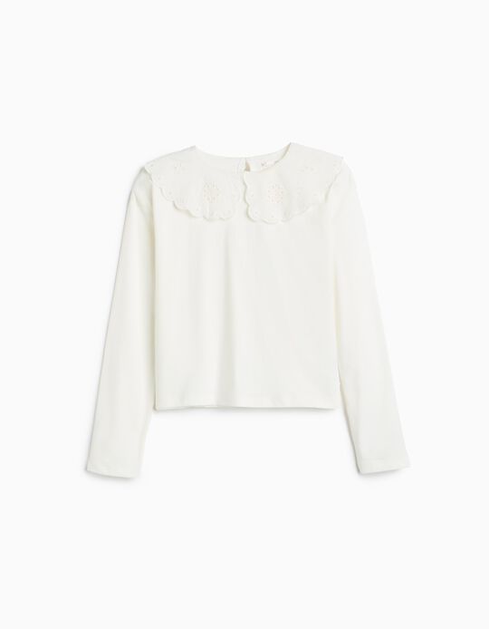 Comprar Online Camisola Boxy Fit, Menina, Branco