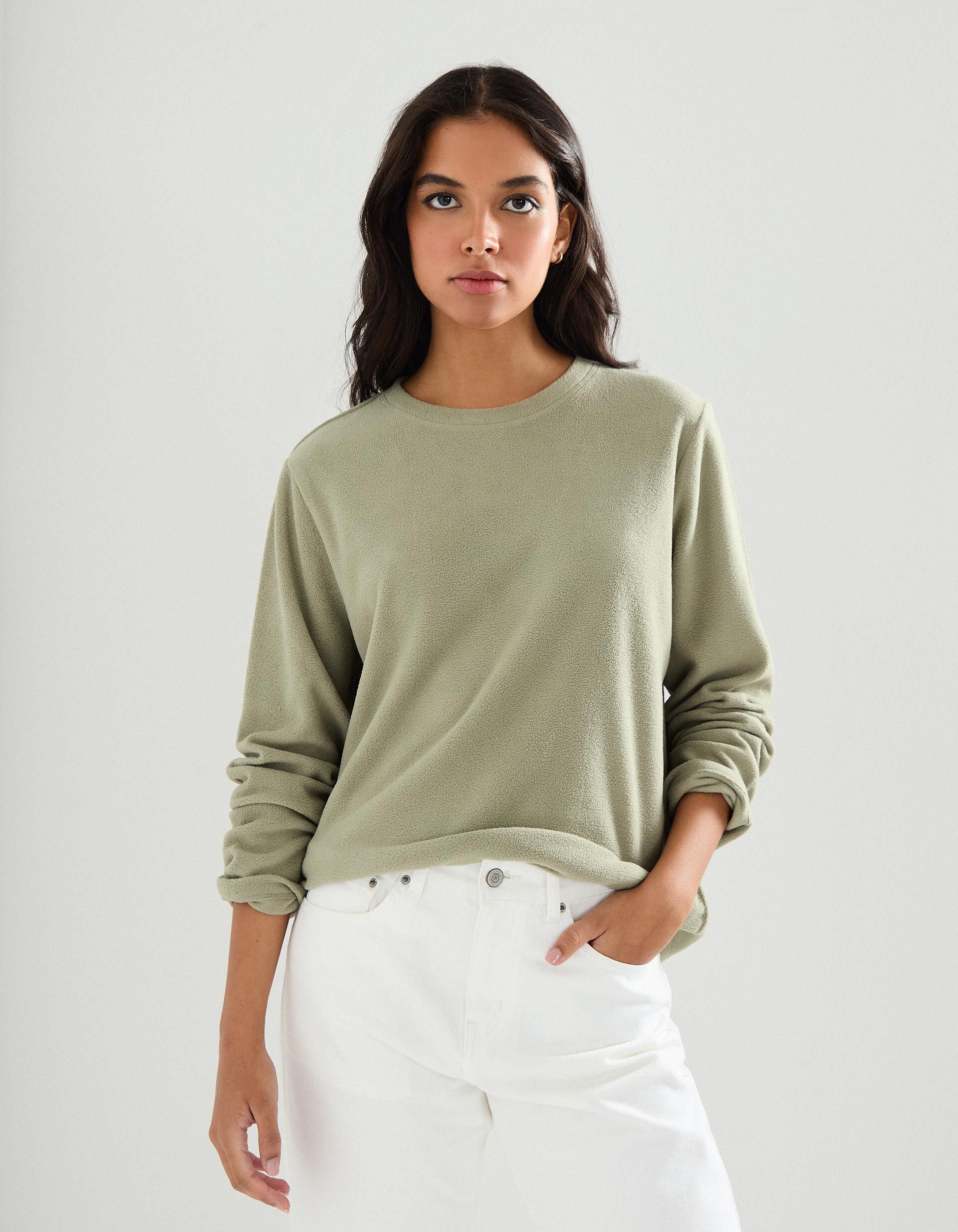 Comprar Online Camisola Polar, Mulher, Verde