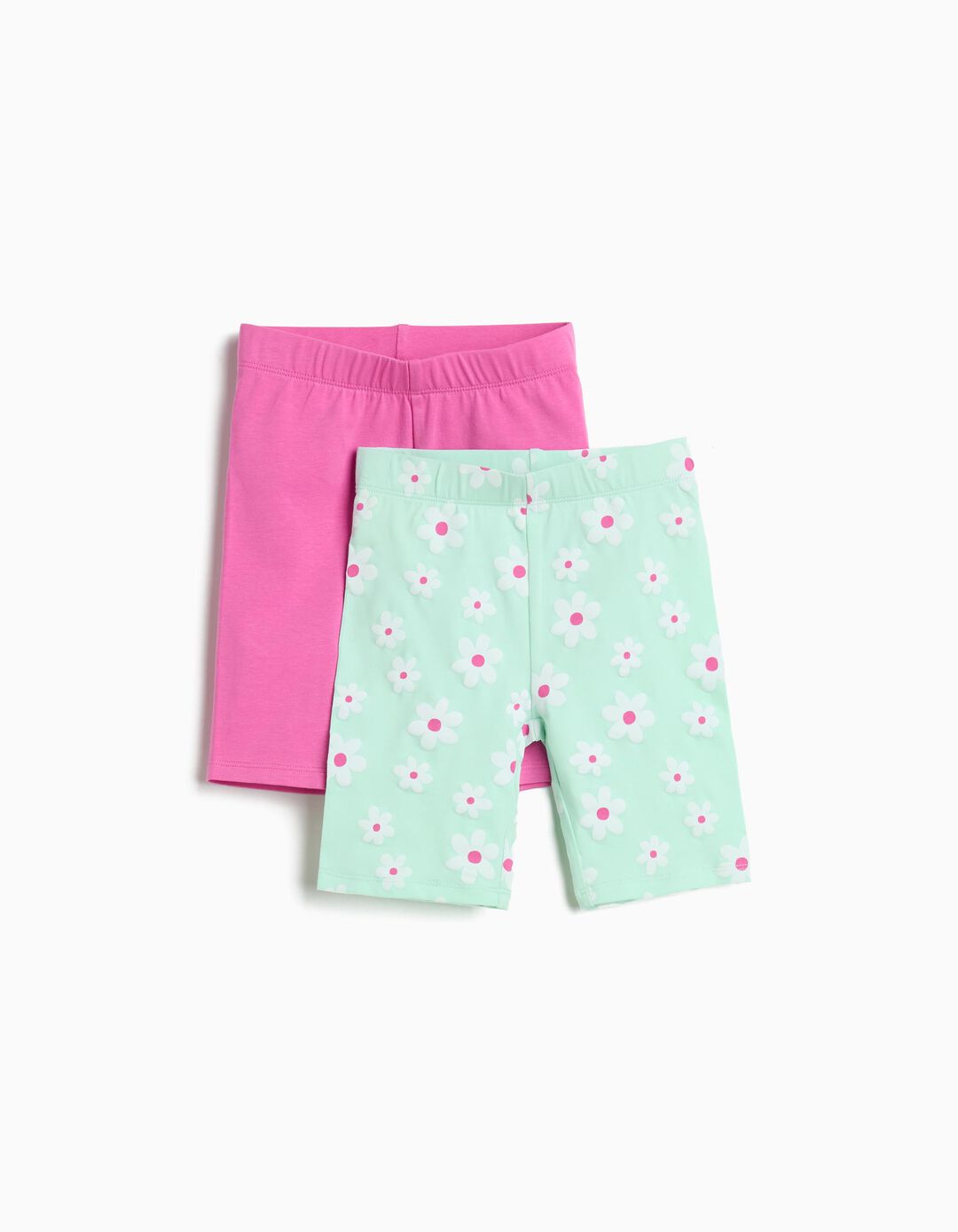 Pack 2 Leggings, Menina, Rosa