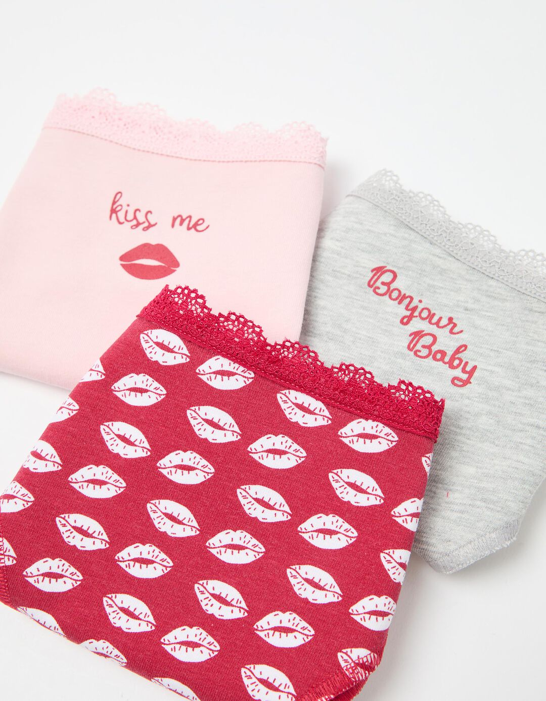 Pack 3 Cuecas Brasileiras, Mulher, Rosa
