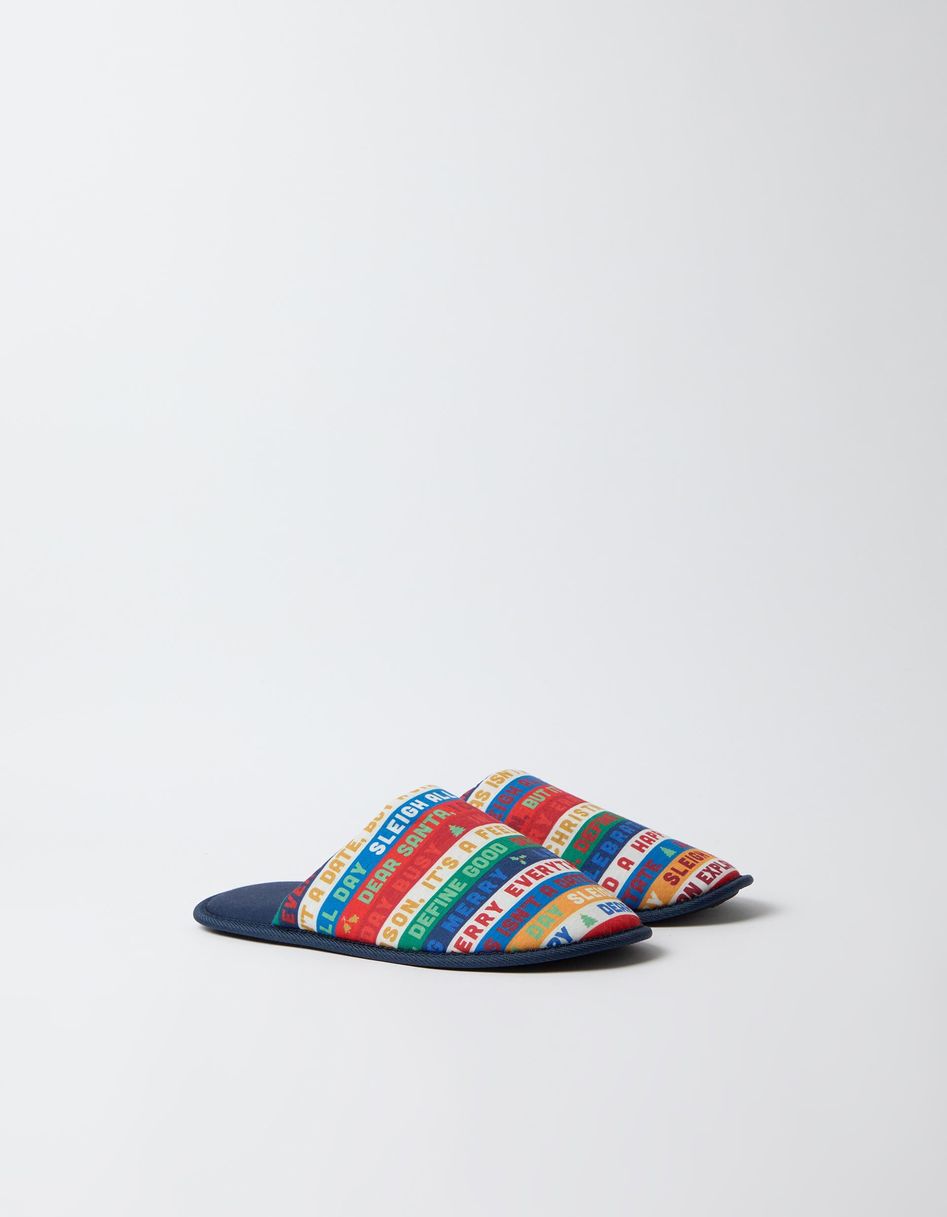 Comprar Online Chinelos De Quarto De Natal, Homem, Azul