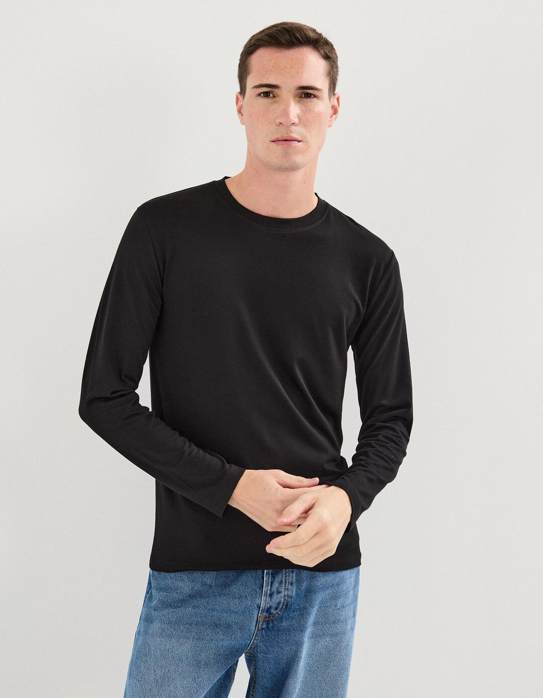 Camisola Interior, Homem, Preto