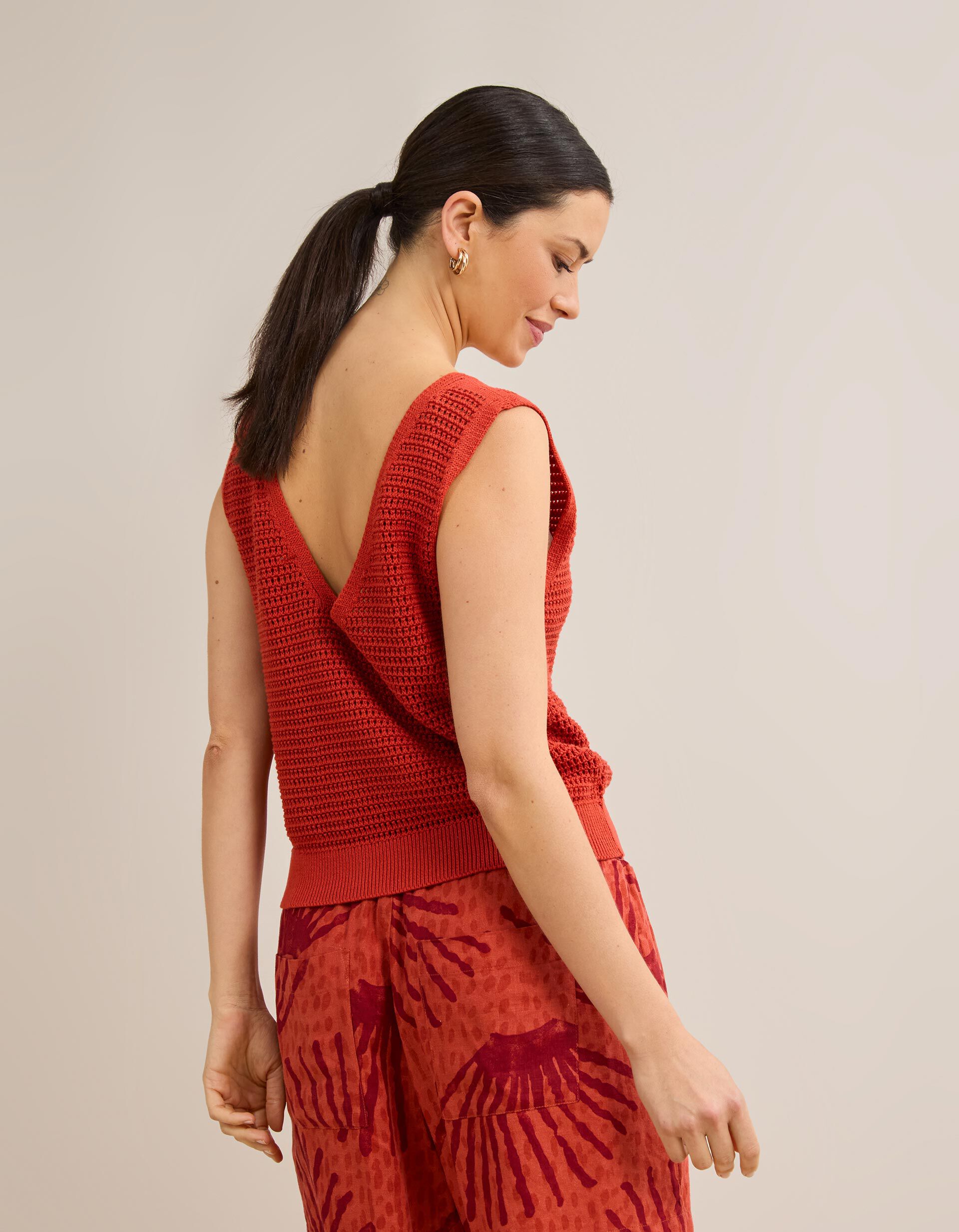Comprar Online Top Com Al&ccedil;as, Mulher, Vermelho Escuro