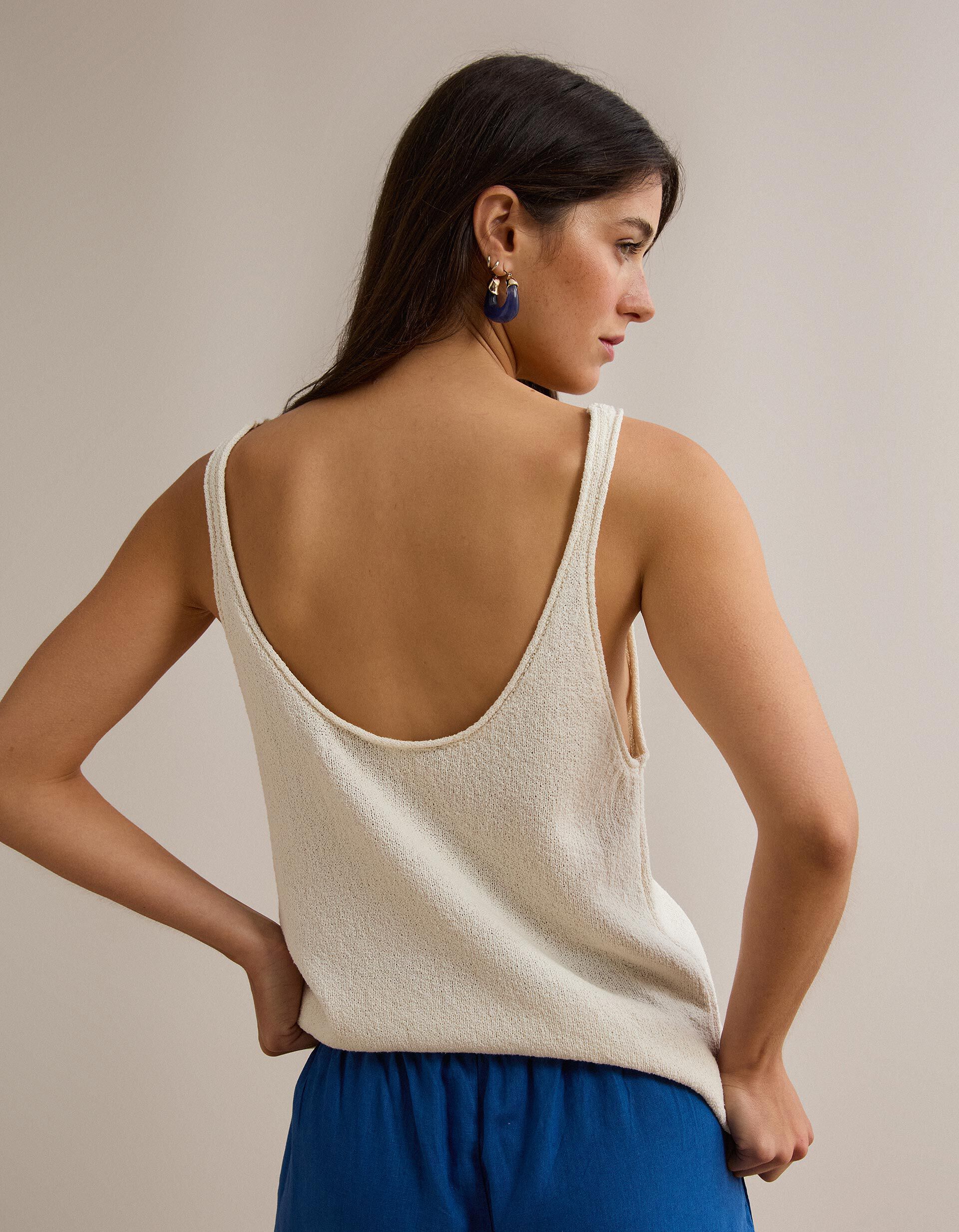 Comprar Online Tank Top Canelado, Bege Claro